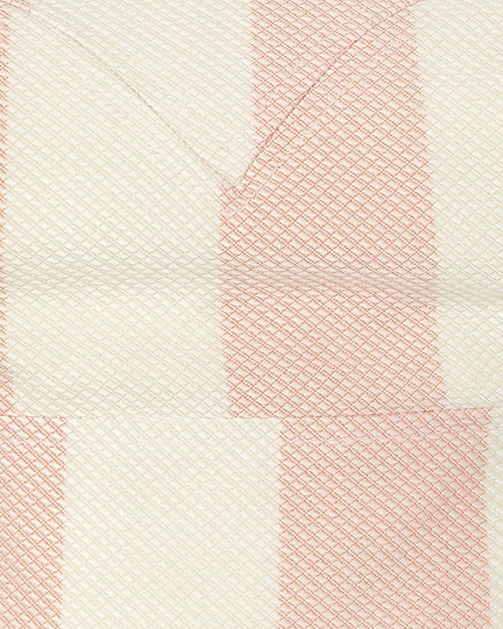 Pink and white stripe cut out bralet
