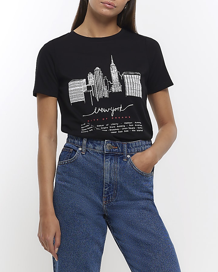 New york t shirt river island sales