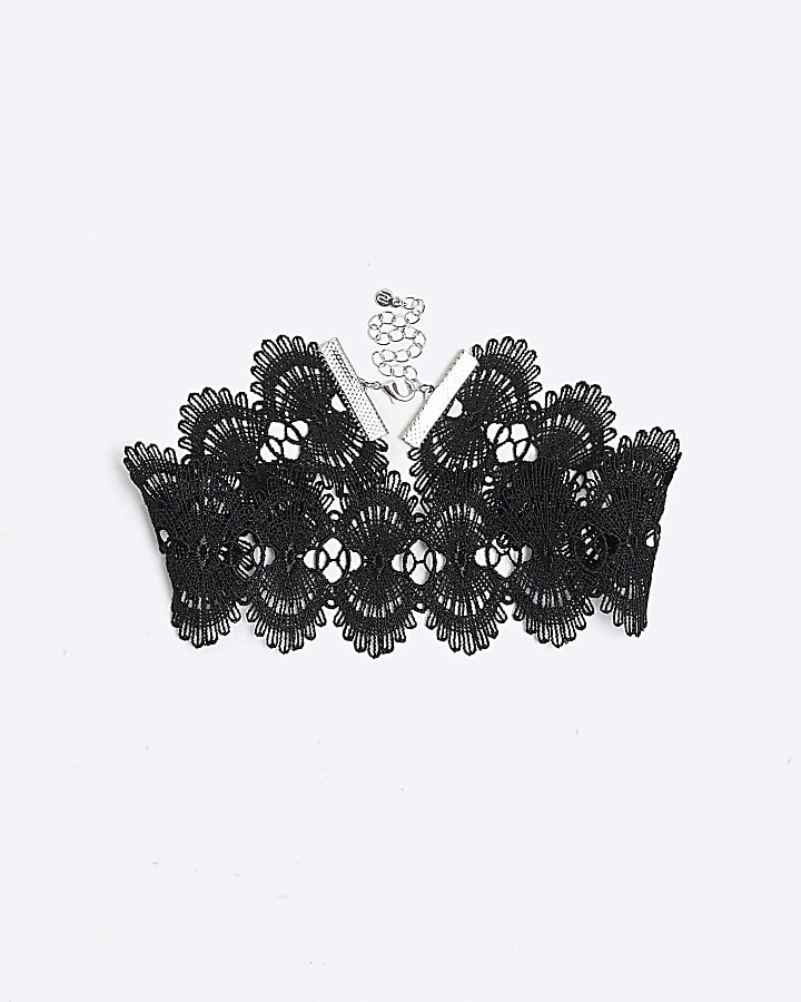 Black Lace Choker Necklace