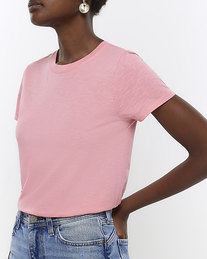 Pink short sleeve t-shirt