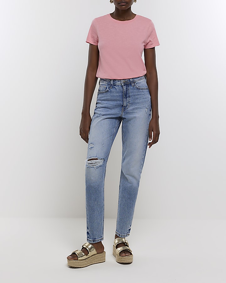 Pink short sleeve t-shirt