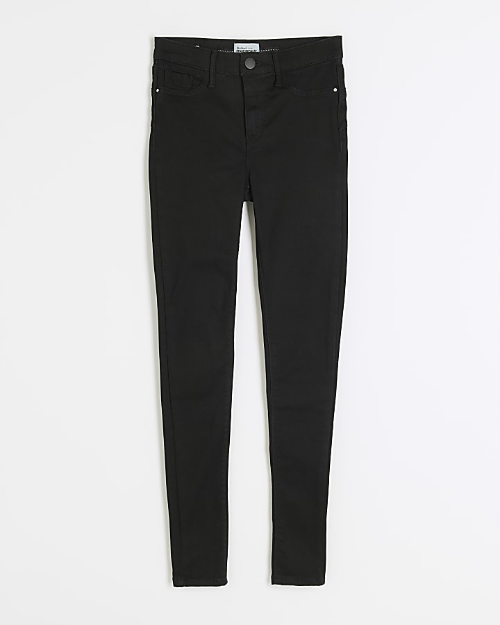 Black Mid Rise Sculpt Skinny Jeans