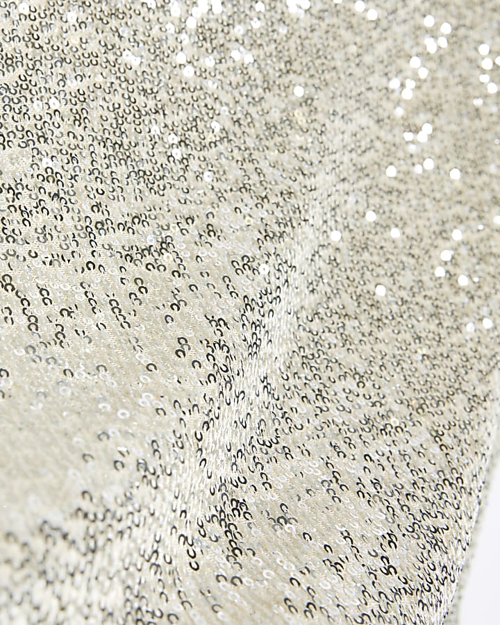 Plus silver sequin tank top