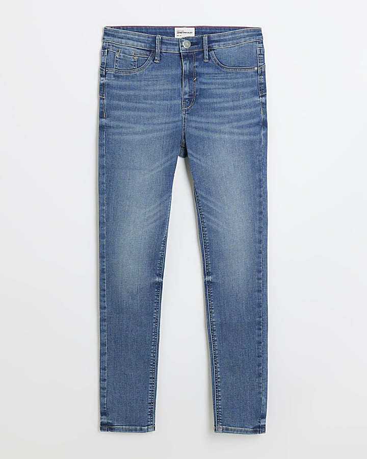 Blue molly mid rise super skinny fit jeans