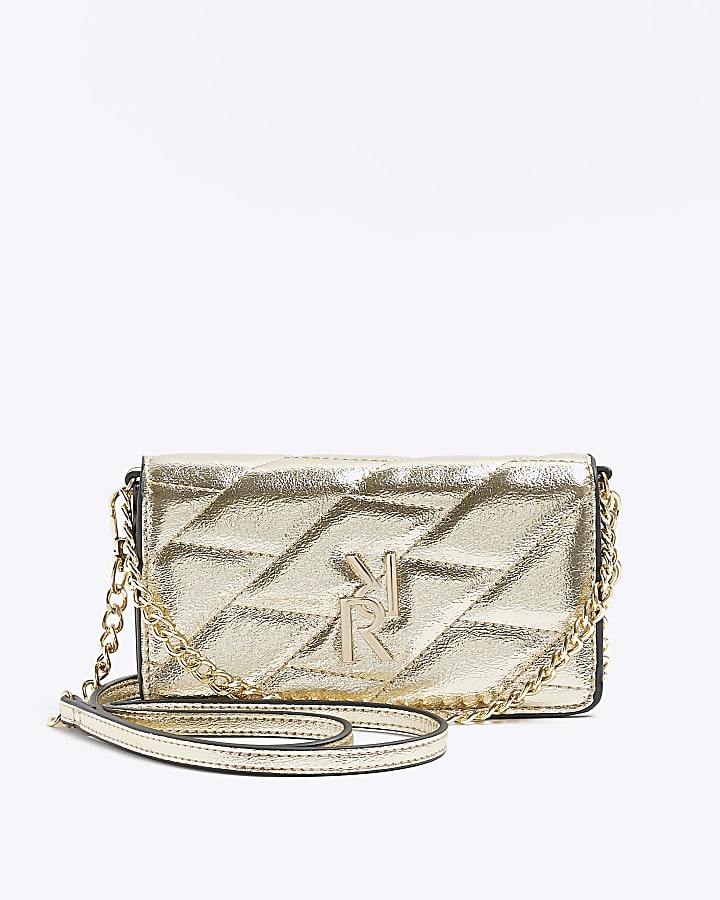 Gold chain cross body bag best sale