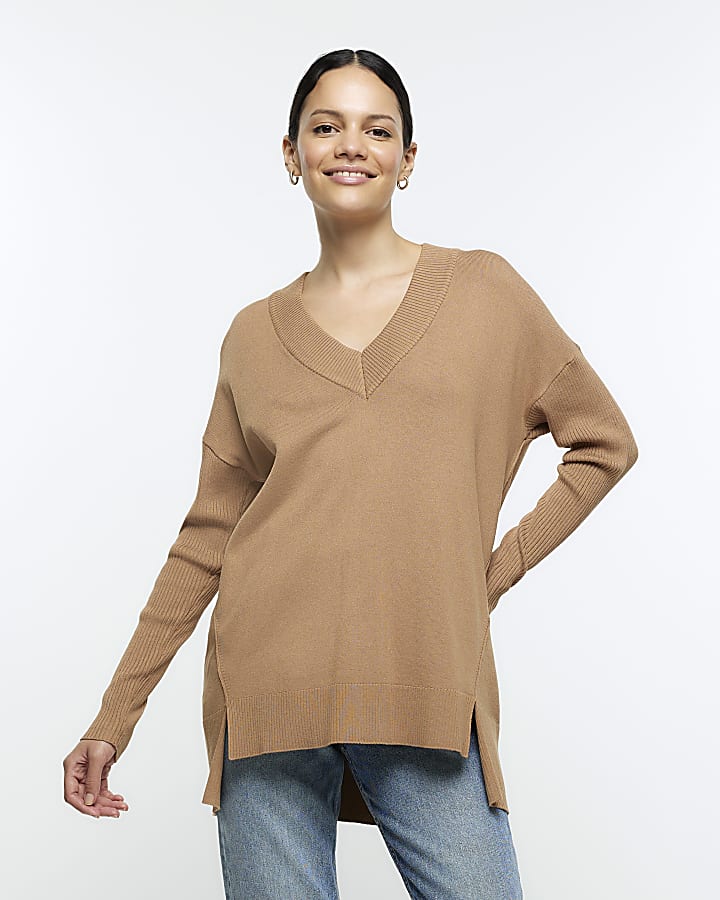 River island v neck jumper top