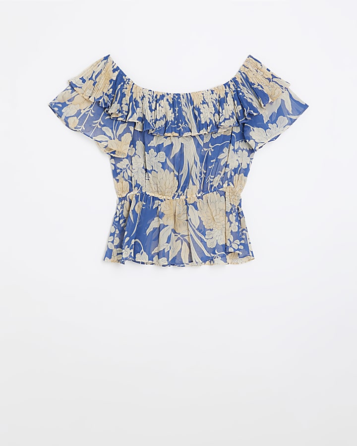 Blue print bardot top