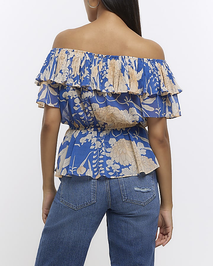 Blue print bardot top