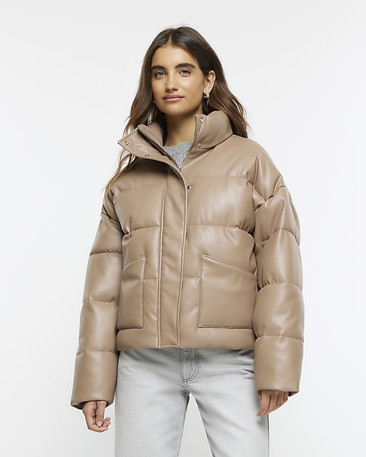River island padded jacket hot sale
