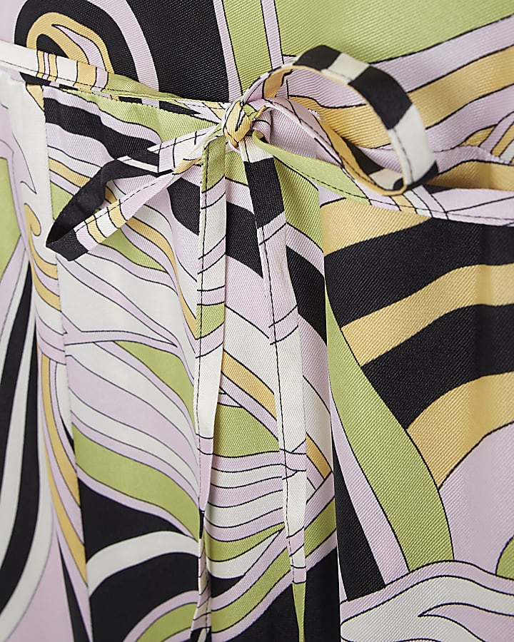 Purple cowl neck spaghetti strap jumpsuit