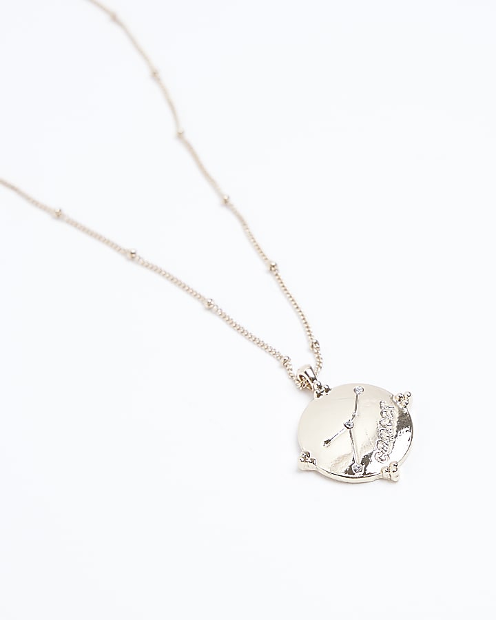 Gold Cancer Star Sign Necklace