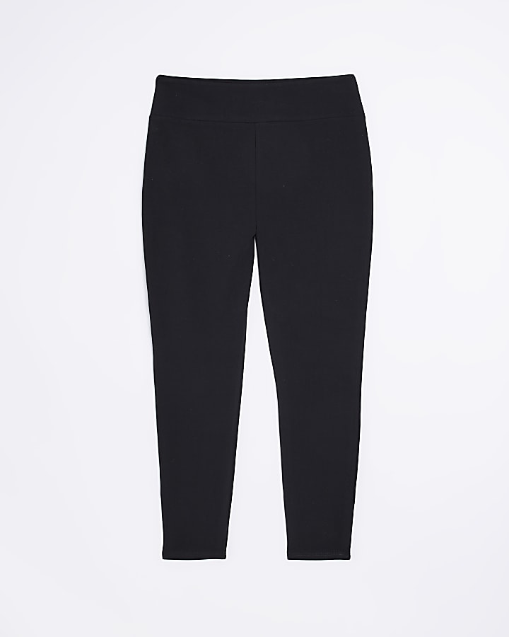 Plus black high waisted leggings