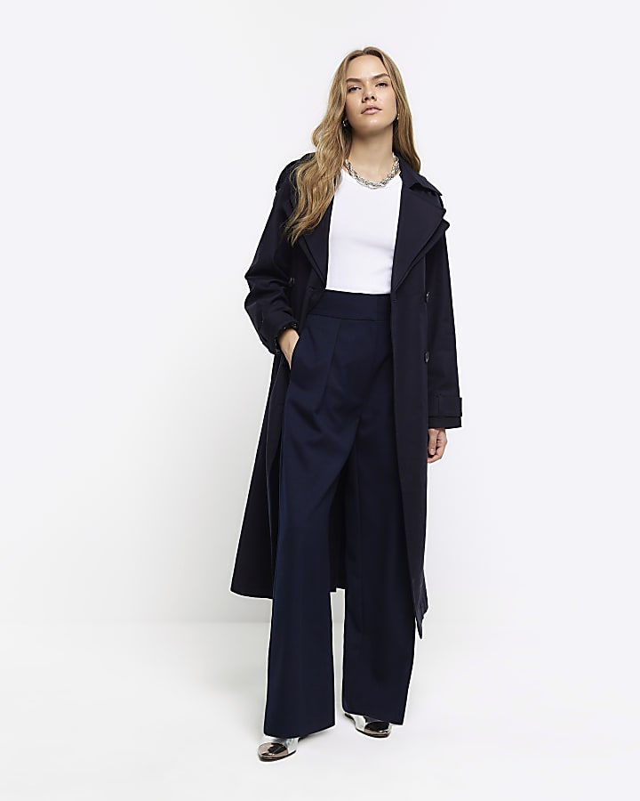 White ribbed racer vest top