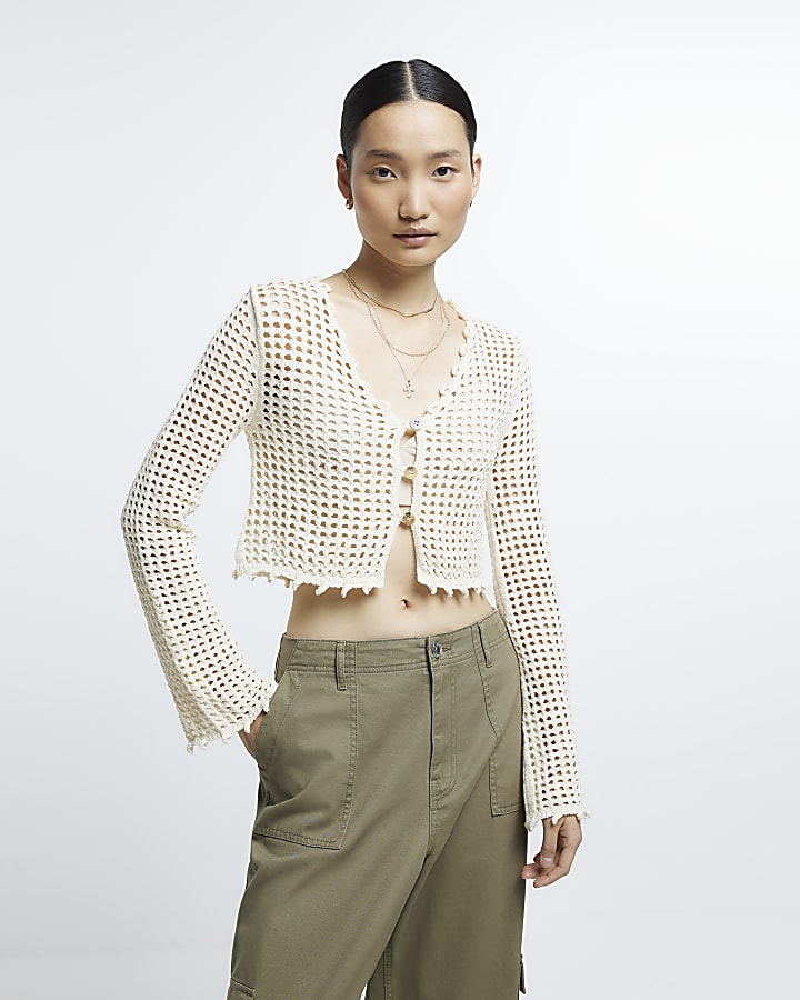 River island crochet top deals