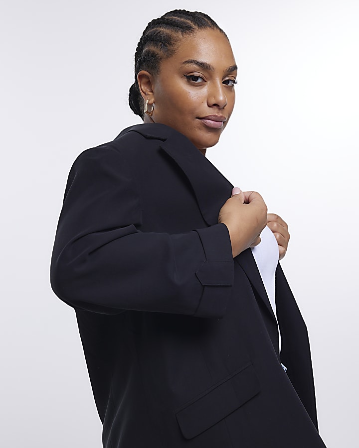 Plus black blazer