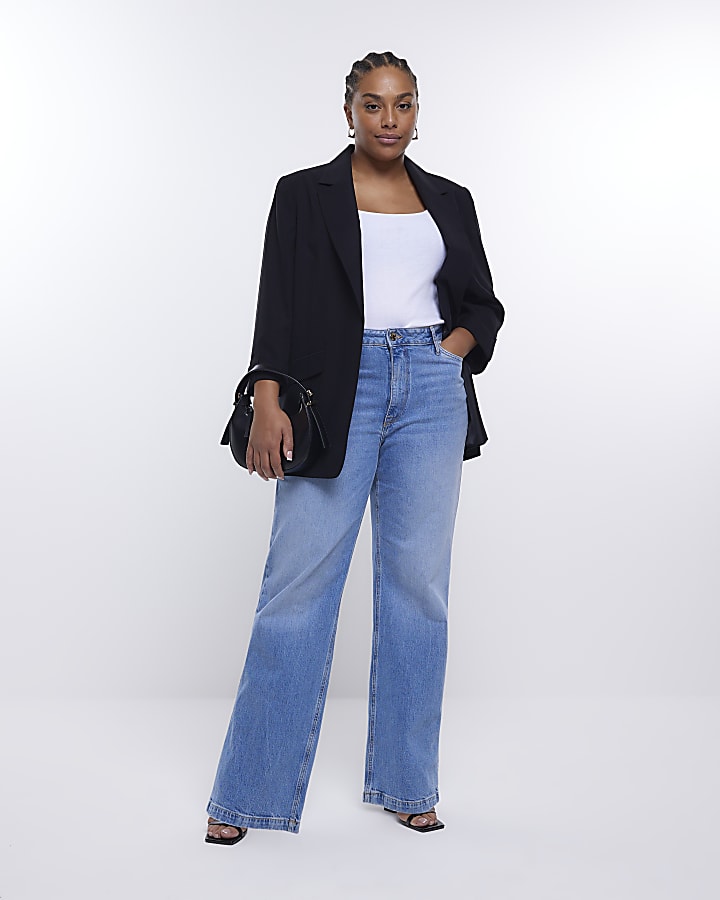 Plus black blazer
