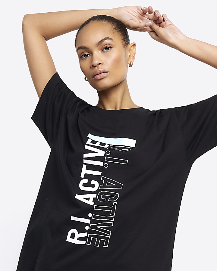 Black RI Active graphic t-shirt