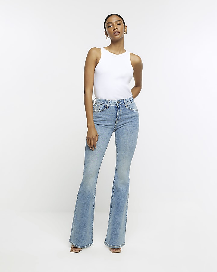 River island flared jeans fashion