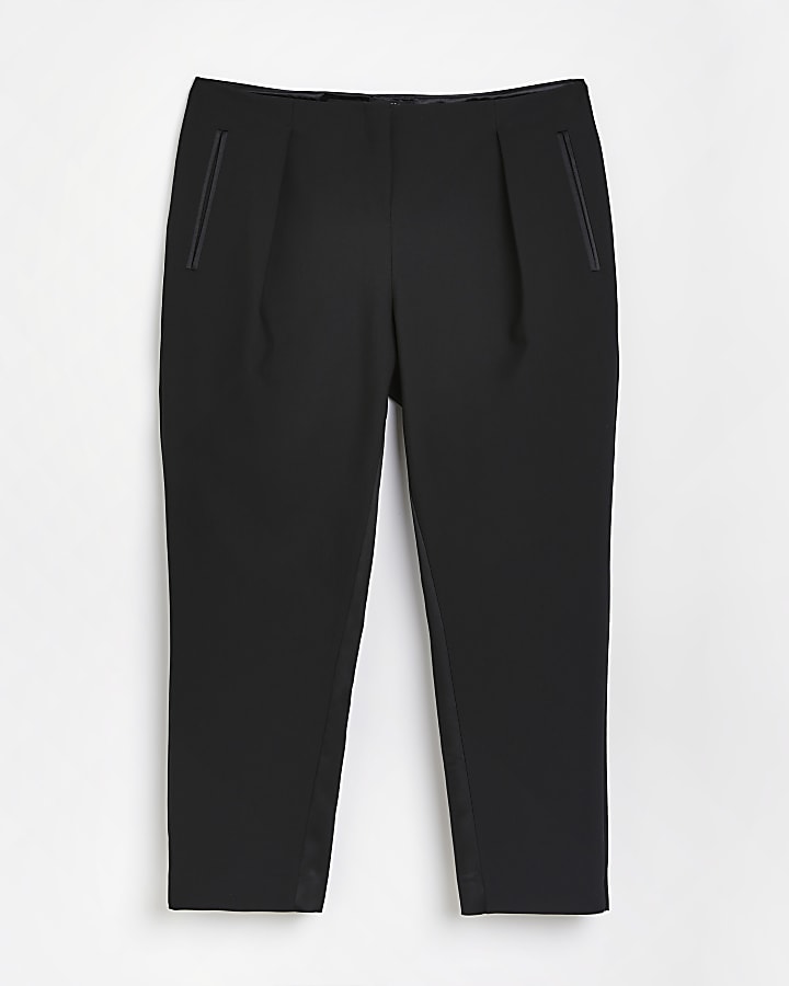 Black RI Studio low rise slim leg trousers
