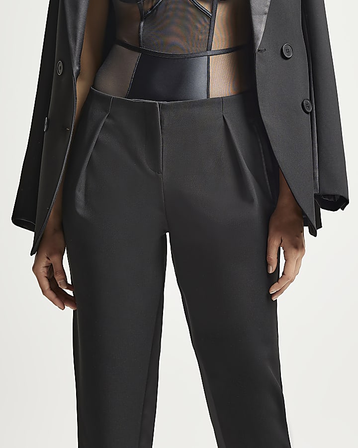 Black RI Studio low rise slim leg trousers
