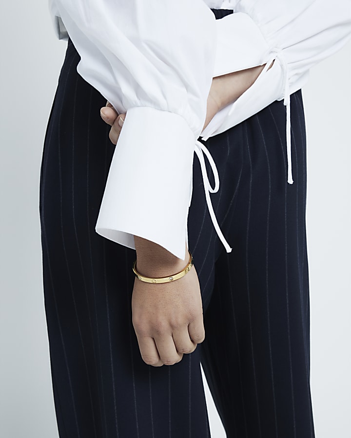 Gold Metal Bangle Bracelet