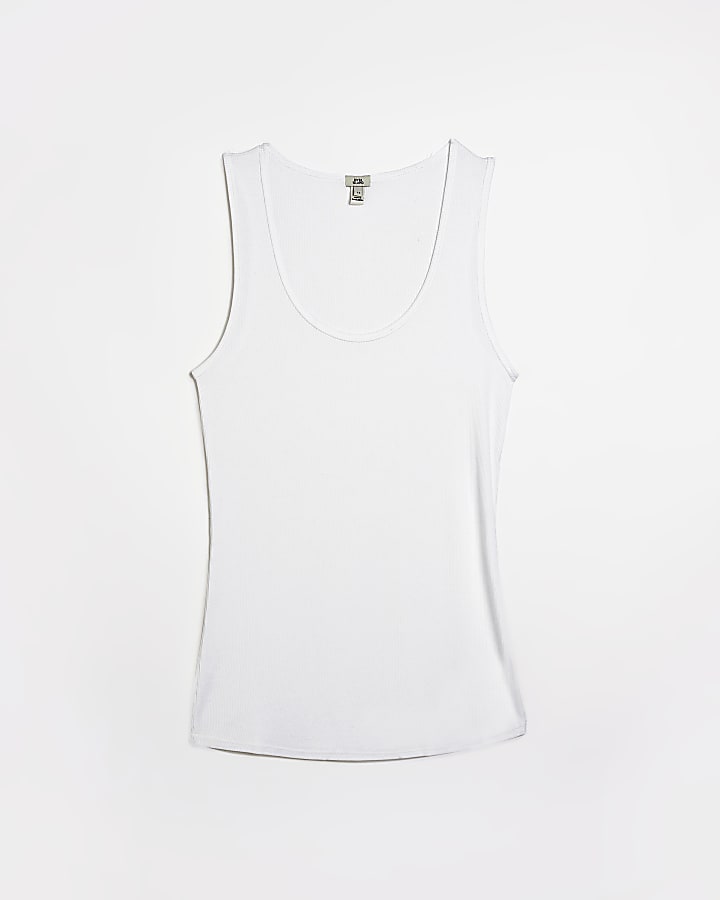 White vest top
