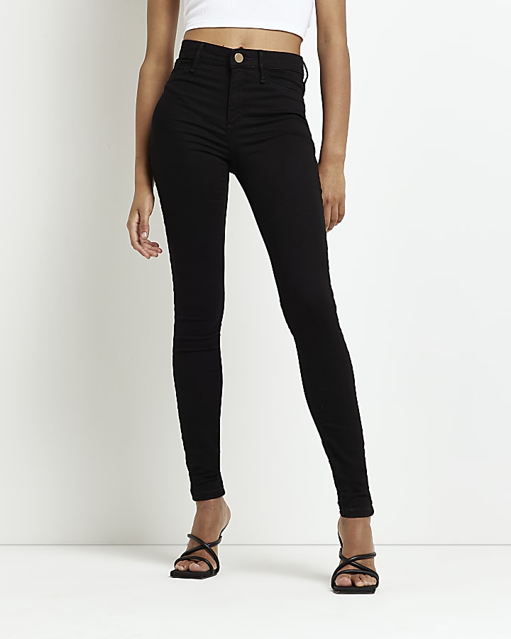 Tall Black Molly mid rise skinny jeans