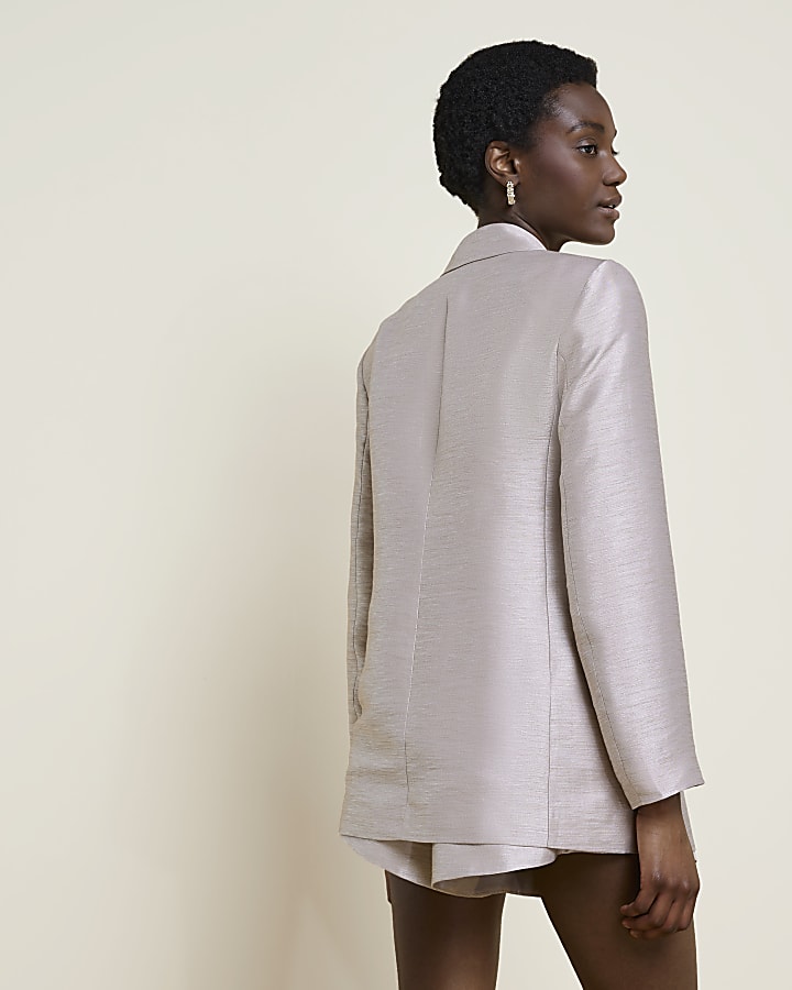 Beige tailored blazer