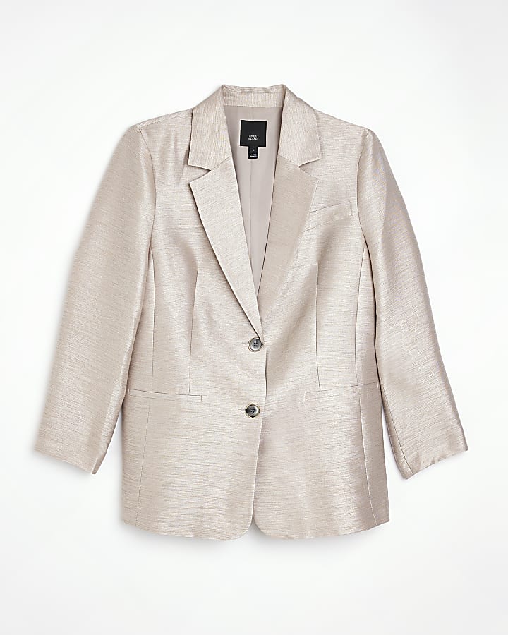 Beige tailored blazer