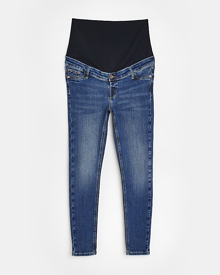 Dark blue molly maternity skinny jeans