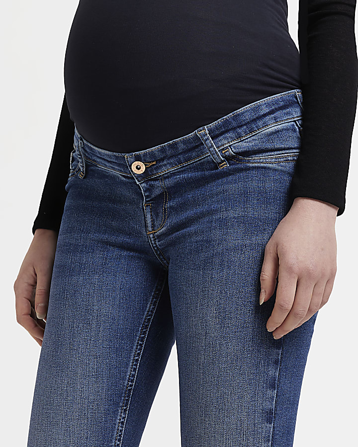 Dark blue molly maternity skinny jeans