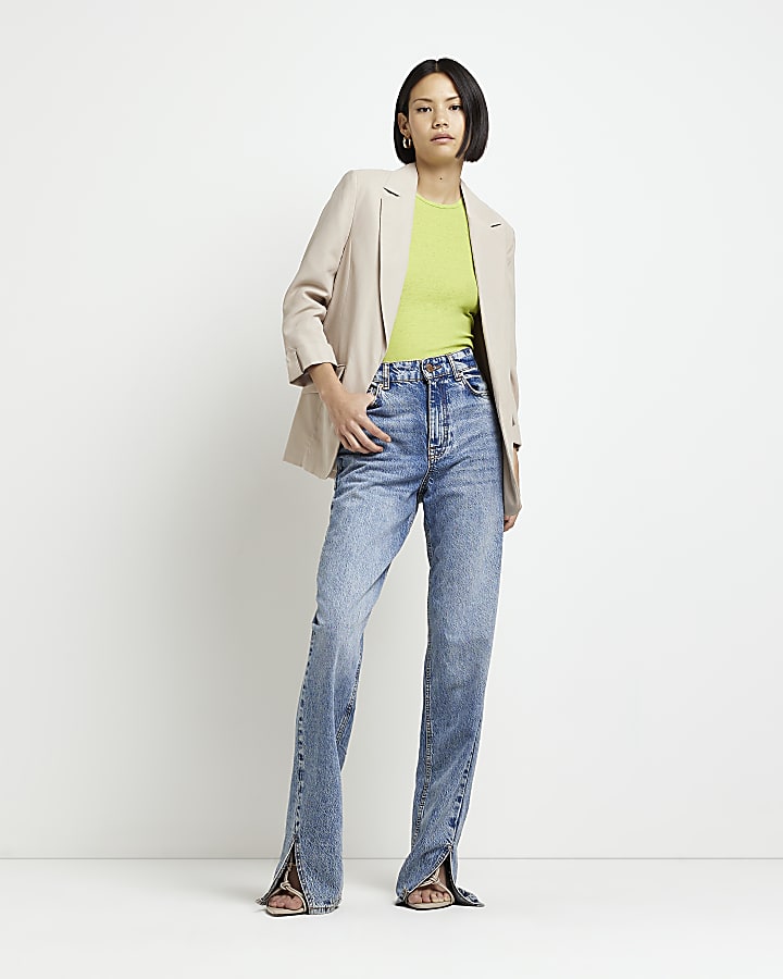 Stone casual blazer