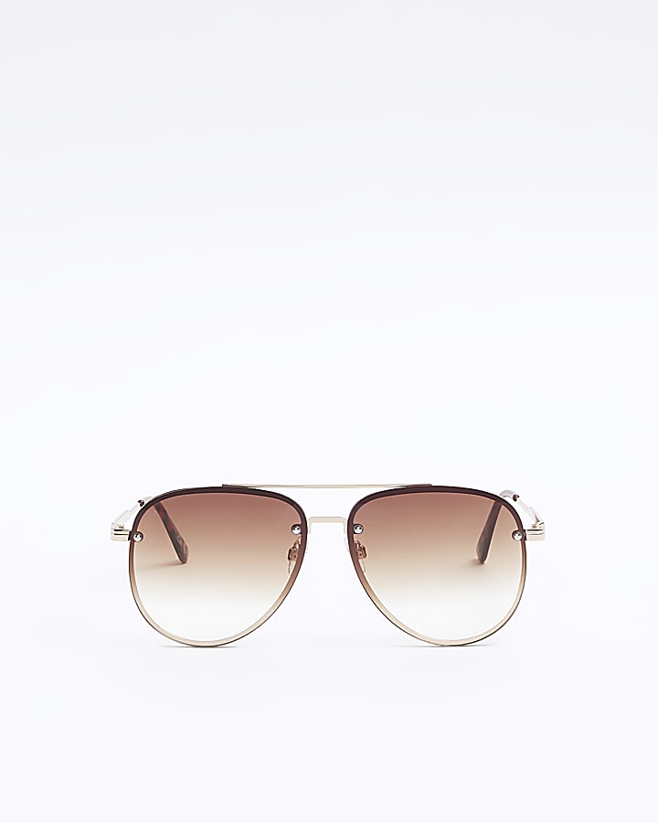 River island aviator sunglasses on sale