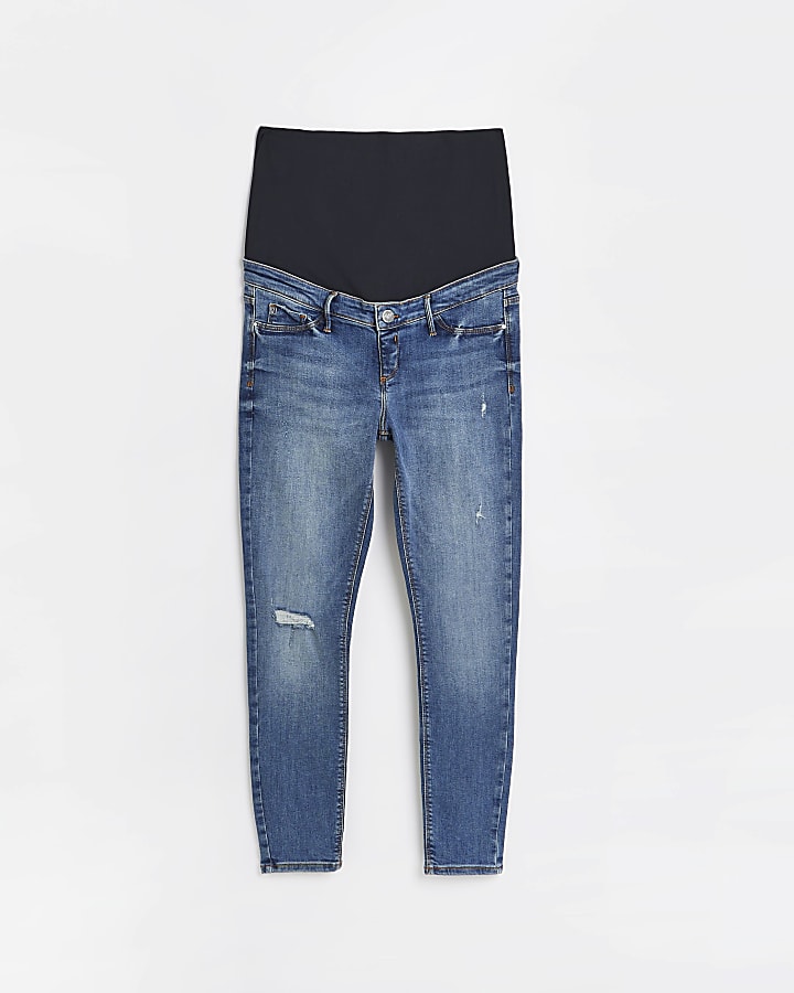 Blue Molly mid rise maternity skinny jeans