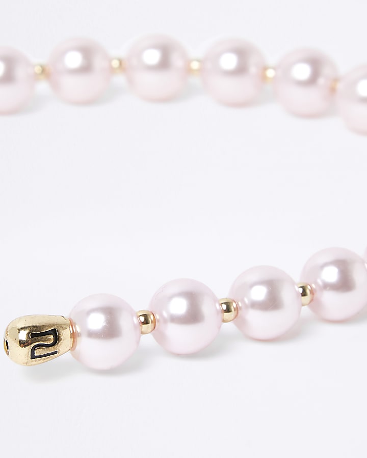 Pink pearl headband