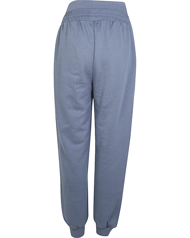 Blue maternity joggers