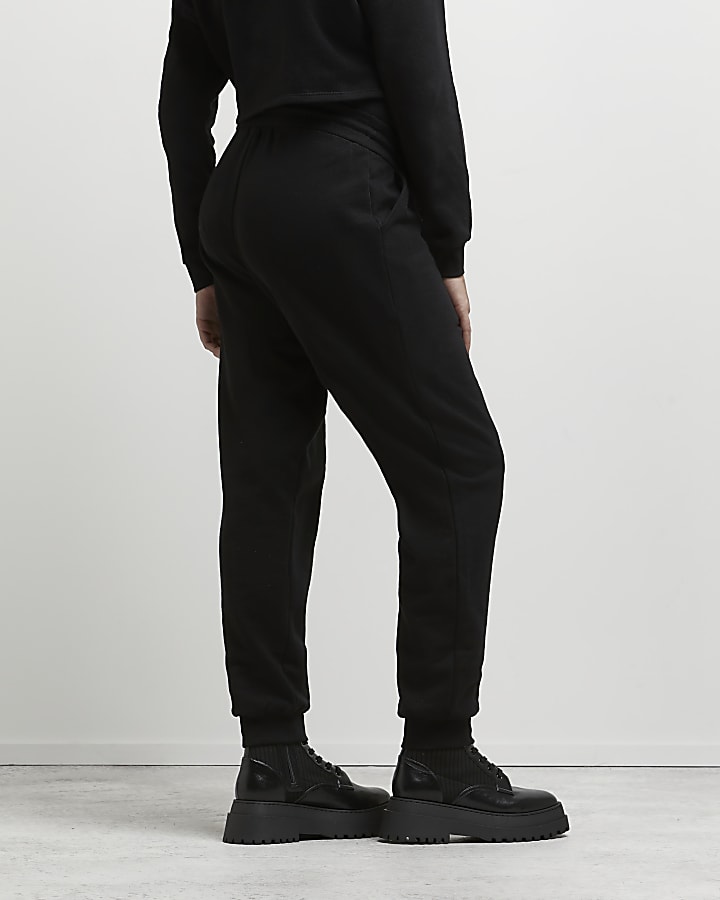 Black maternity joggers