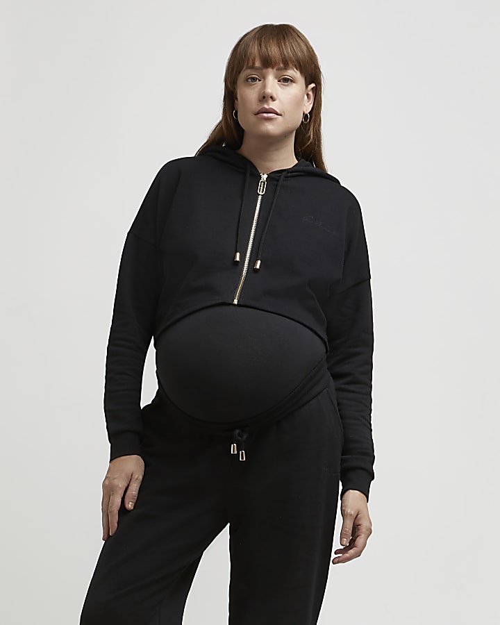 Maternity zip hoodie best sale