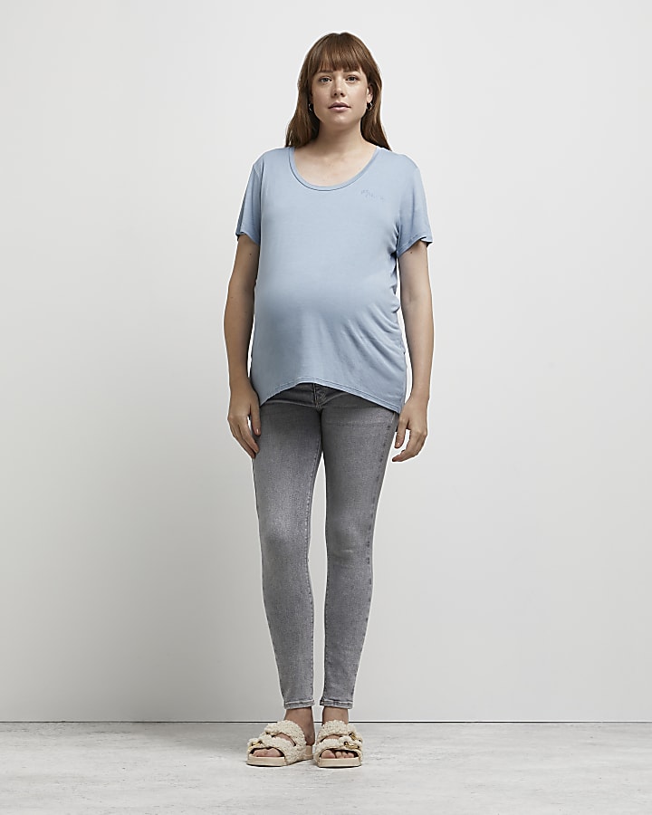 Blue nursing maternity t-shirt multipack
