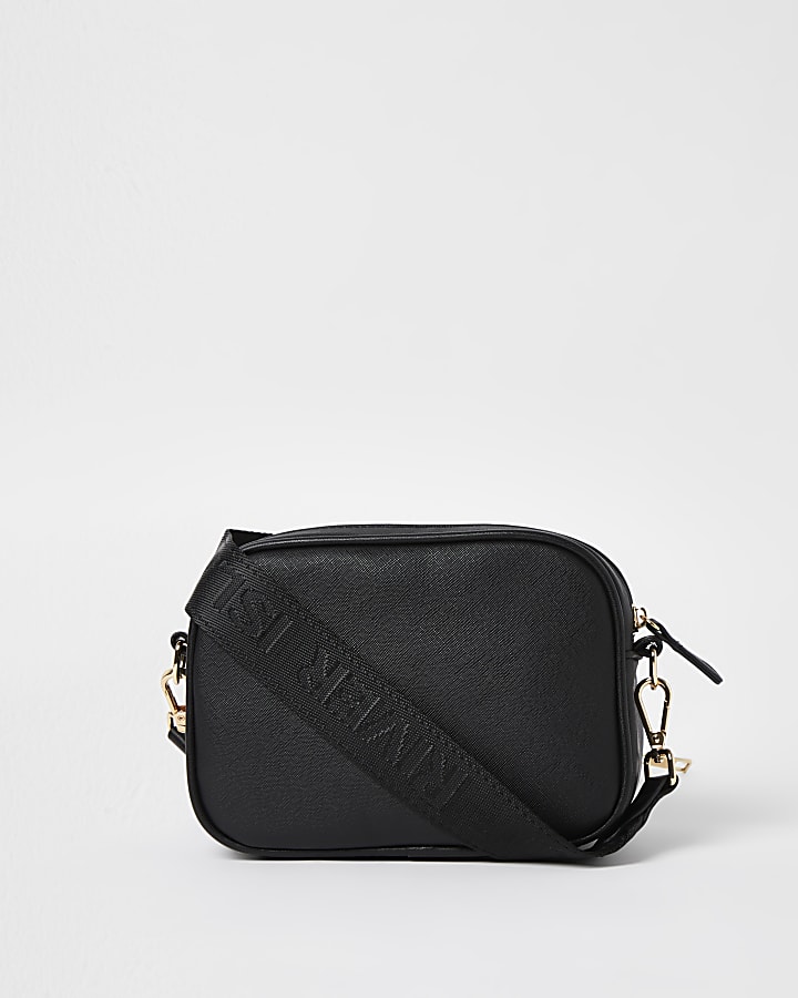 Black RI branded cross body bag