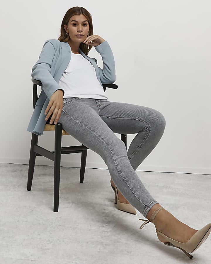 Grey Molly maternity skinny jeans