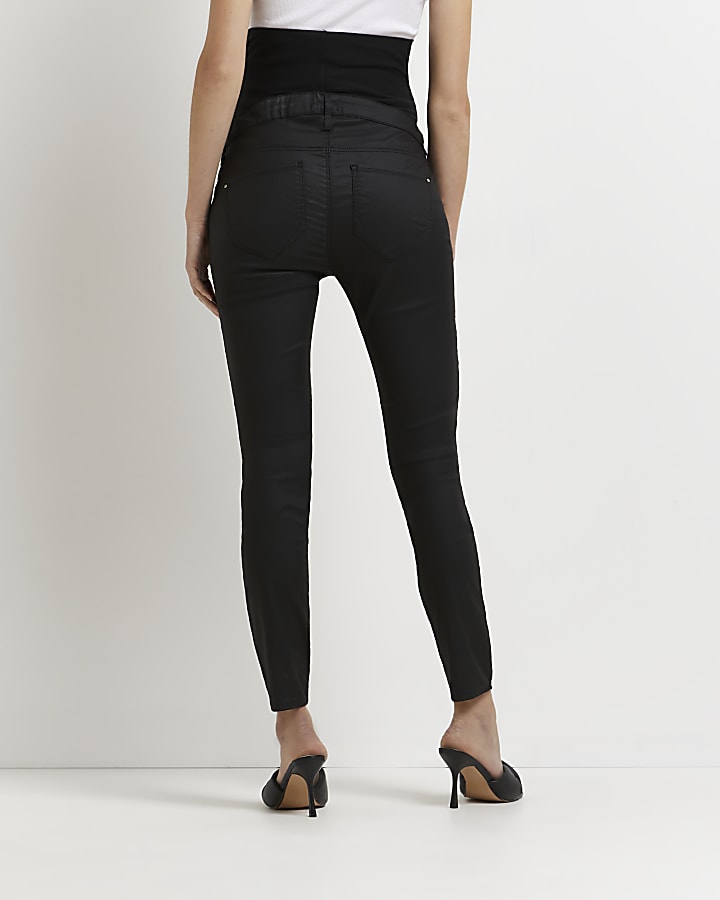 Black Molly mid rise maternity skinny jeans