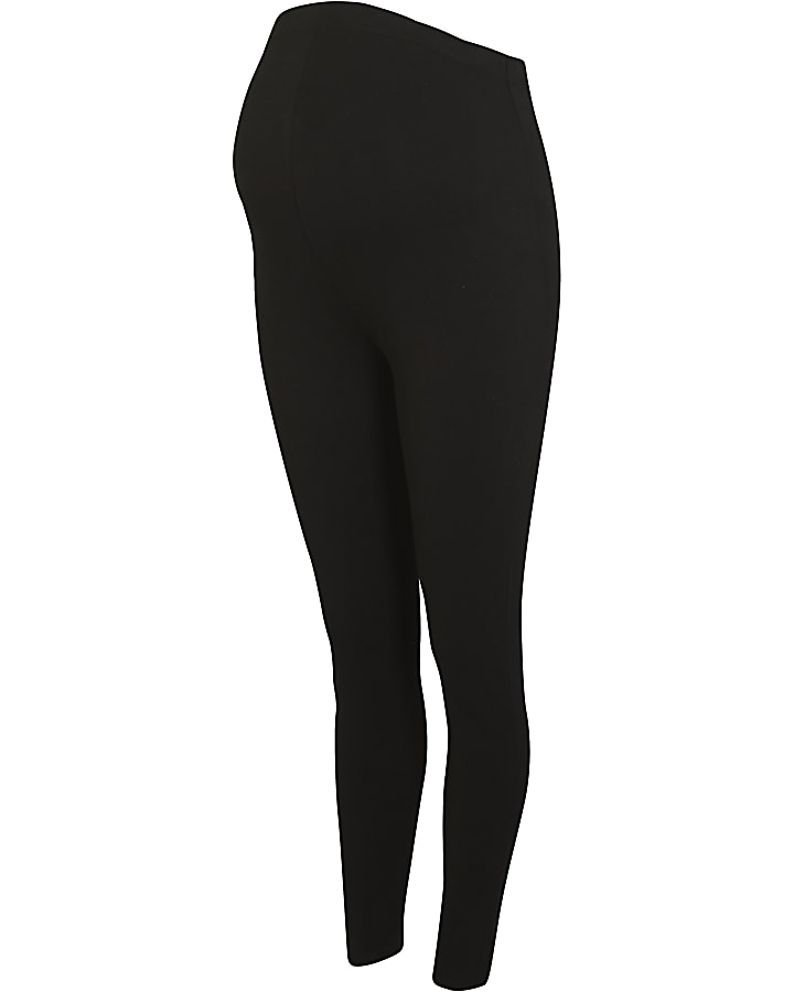 Black high waisted maternity leggings