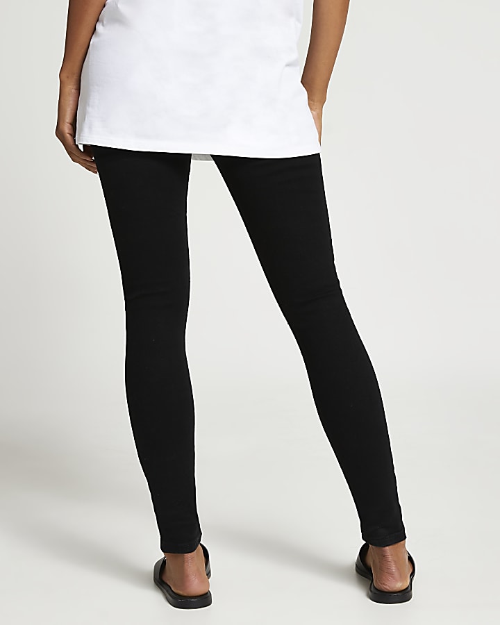 Black Molly high rise maternity skinny jeans