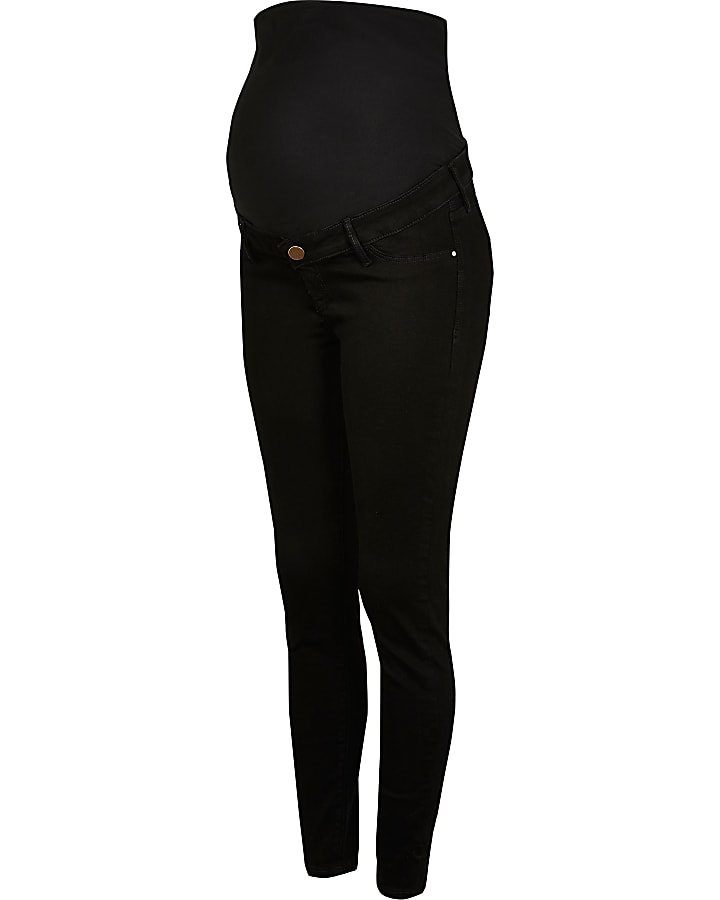 Black Molly high rise maternity skinny jeans