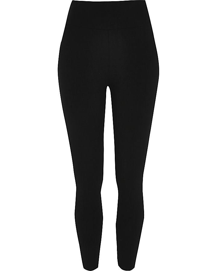 Petite black high waisted leggings