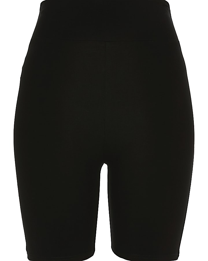 Black high waisted cycling shorts