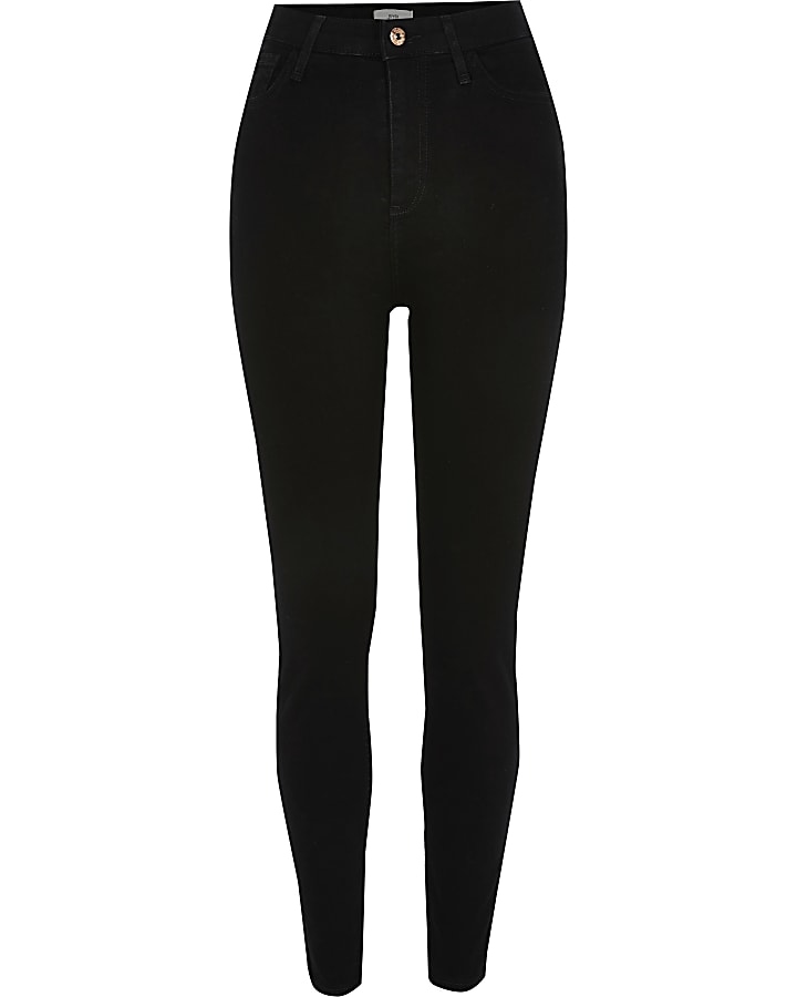 Black high waisted skinny jeans