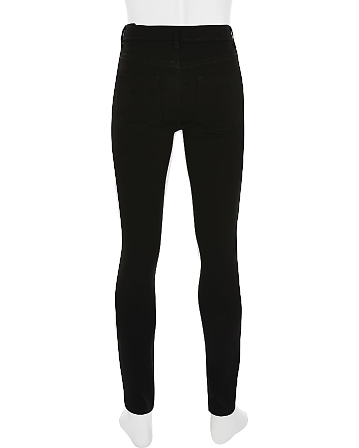 Girls black Molly mid rise jeggings