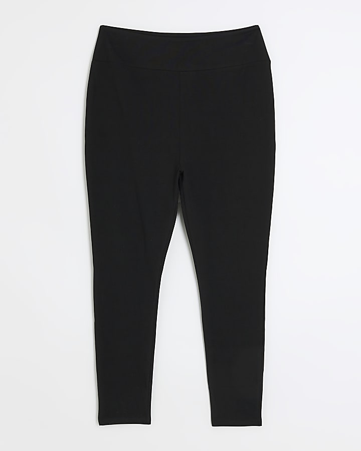 Plus black high waisted leggings